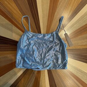 NWT Skims Silver Cropped Fits Everybody Tank-top